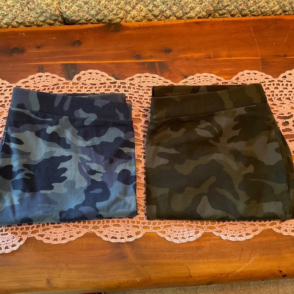 Leggings by Style & Co, Lot of 2, L, Camo